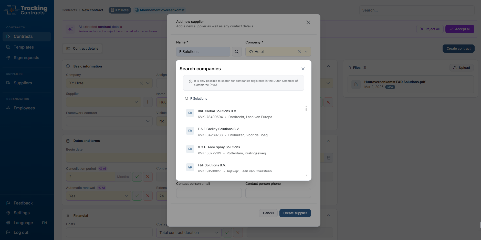 Leverancier Toevoegen